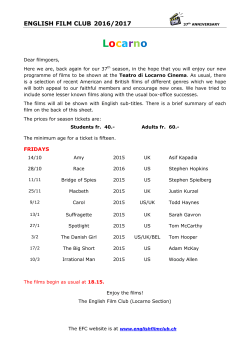 Locarno - English Film Club