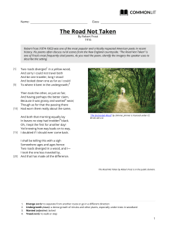 CommonLit | The Road Not Taken