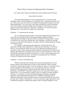 Getting Nursery Pigs Off to a Good Start