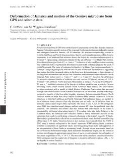 Deformation of Jamaica and motion of the Gon&circ;ave