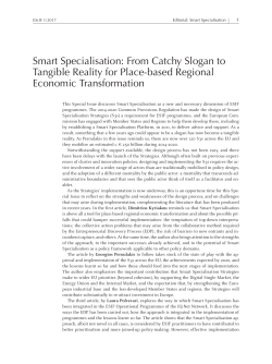 Smart Specialisation: From Catchy Slogan to Tangible Reality for