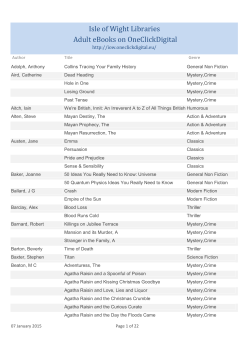 Isle of Wight Libraries Adult eBooks on OneClickDigital