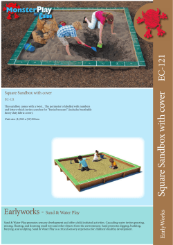 Square Sandbox w ith cover