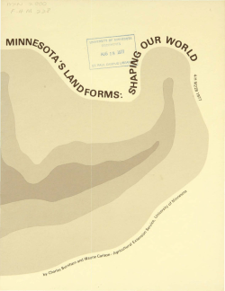MINNESOTAIS LANDFORMS - University Digital Conservancy