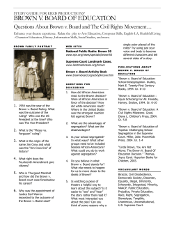 brown v. board of education