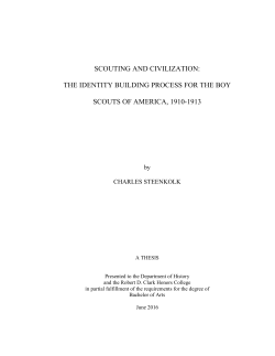 SCOUTING AND CIVILIZATION: THE IDENTITY BUILDING