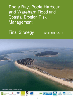 Poole Bay, Poole Harbour and Wareham Flood and Coastal Erosion