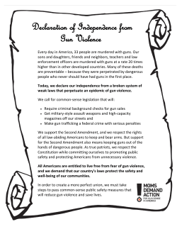 Declaration of Independence from Gun Violence