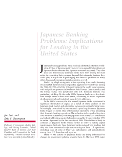 Japanese Banking Problems