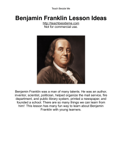 ben franklin lesson