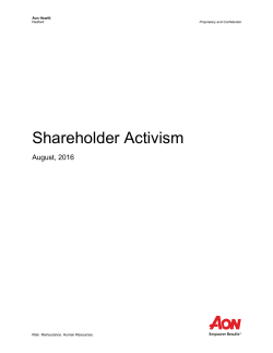 Shareholder Activism
