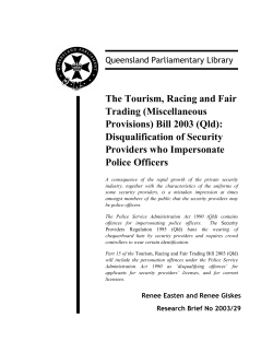 The Tourism, Racing and Fair Trading