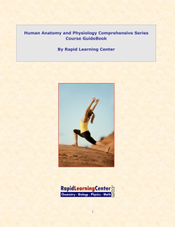 Human Physiology Core Concept Table of Contents