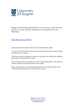 Higgins, David George (2015) Robert Louis Stevenson within