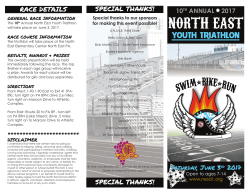 NORTH EAST Youth Triathlon - North East School District