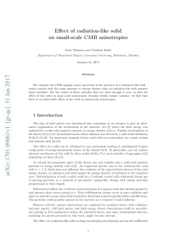 Effect of radiation-like solid on small