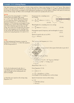 Example 13-6 G-String Physics