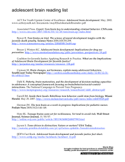 adolescent brain reading list