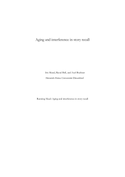 EAR MS 3441 - R - Universit&auml;t D&uuml;sseldorf: Psychologie