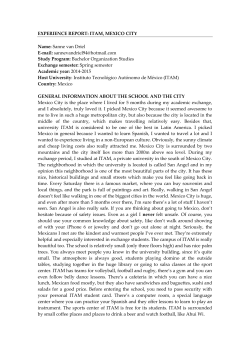 Experience report Spring 2015 Instituto