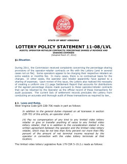lottery policy statement 11-08/lvl