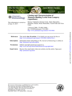 Agnathans - The Journal of Immunology