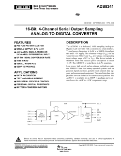 ADS8341 - Texas Instruments