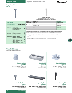 Hexagon Head Bolt AS