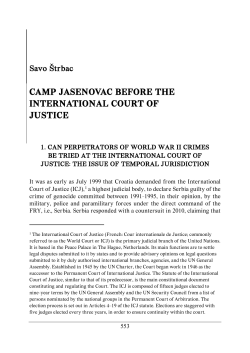 camp jasenovac before the international court of justice