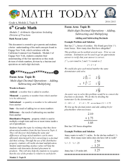 MATH TODAY