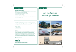 Get the Facts on Natural Gas Vehicles