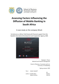 Assessing Factors Influencing the Diffusion of Mobile