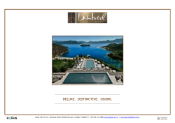to D Hotel Bay Factsheet 2016 - D