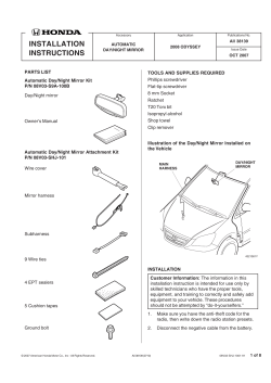 installation instructions
