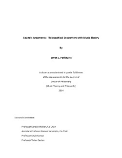 Sound`s Arguments: Philosophical Encounters with Music Theory By
