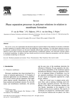 Phase separation processes in polymer solutions in relation to