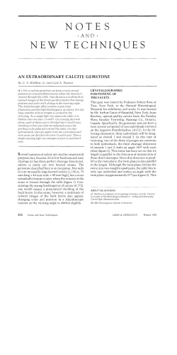 An Extraordinary Calcite Gemstone