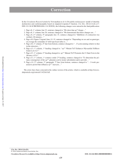 Correction - Circulation Research