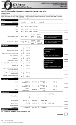 Certified Examination Tasting Grid-RED