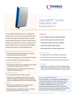 access5830&trade; 5.8 GHz Subscriber Unit