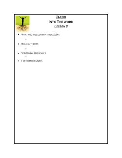 Lesson 8: Jacob - The Orchard UPC