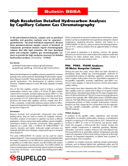High Resolution Detailed Hydrocarbon Analyses by - Sigma