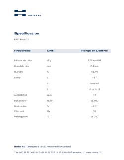 RPET Resin 72 Intrinsic Viscosity dl/g 0.72 +/
