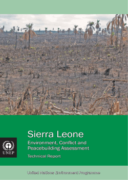 Sierra Leone - Disasters and Conflicts
