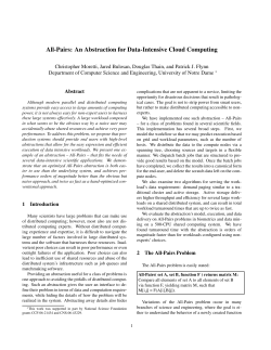 All-Pairs: An Abstraction for Data