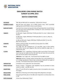 Long Range .22RF Programme 2013