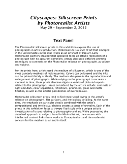 Cityscapes: Silkscreen Prints by Photorealist Artists