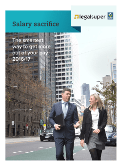 Salary sacrifice