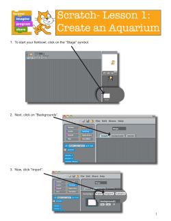 Scratch- Lesson 1: Create an Aquarium