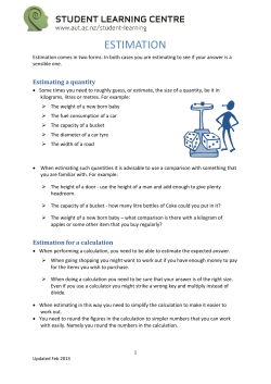 estimation